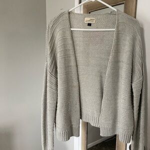 Universal Thread Gray Open-Front Cardigan Sweater